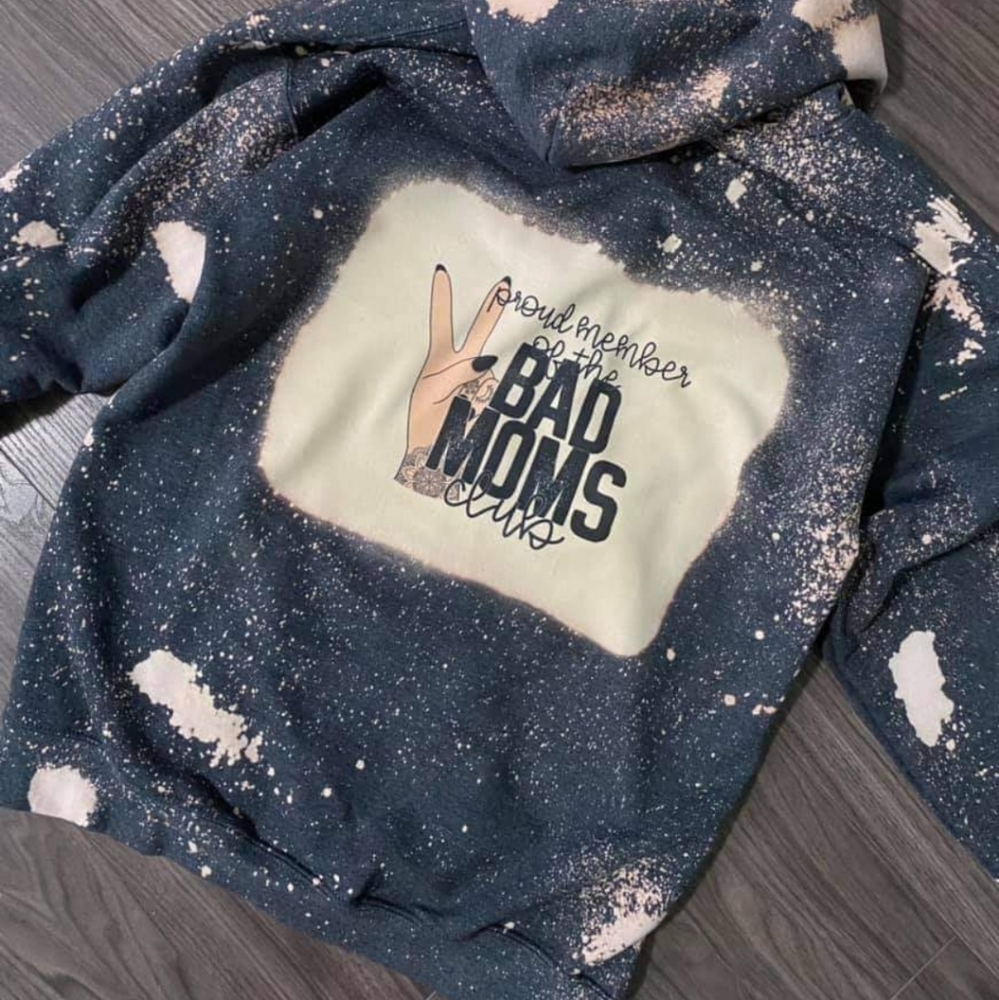 Proud bad moms zip up hoodie